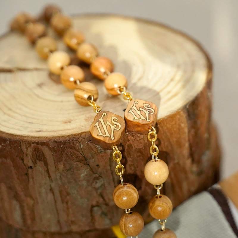 Quality Handmade Olive/Rosewood/Ebony Beads Prayer Rosary