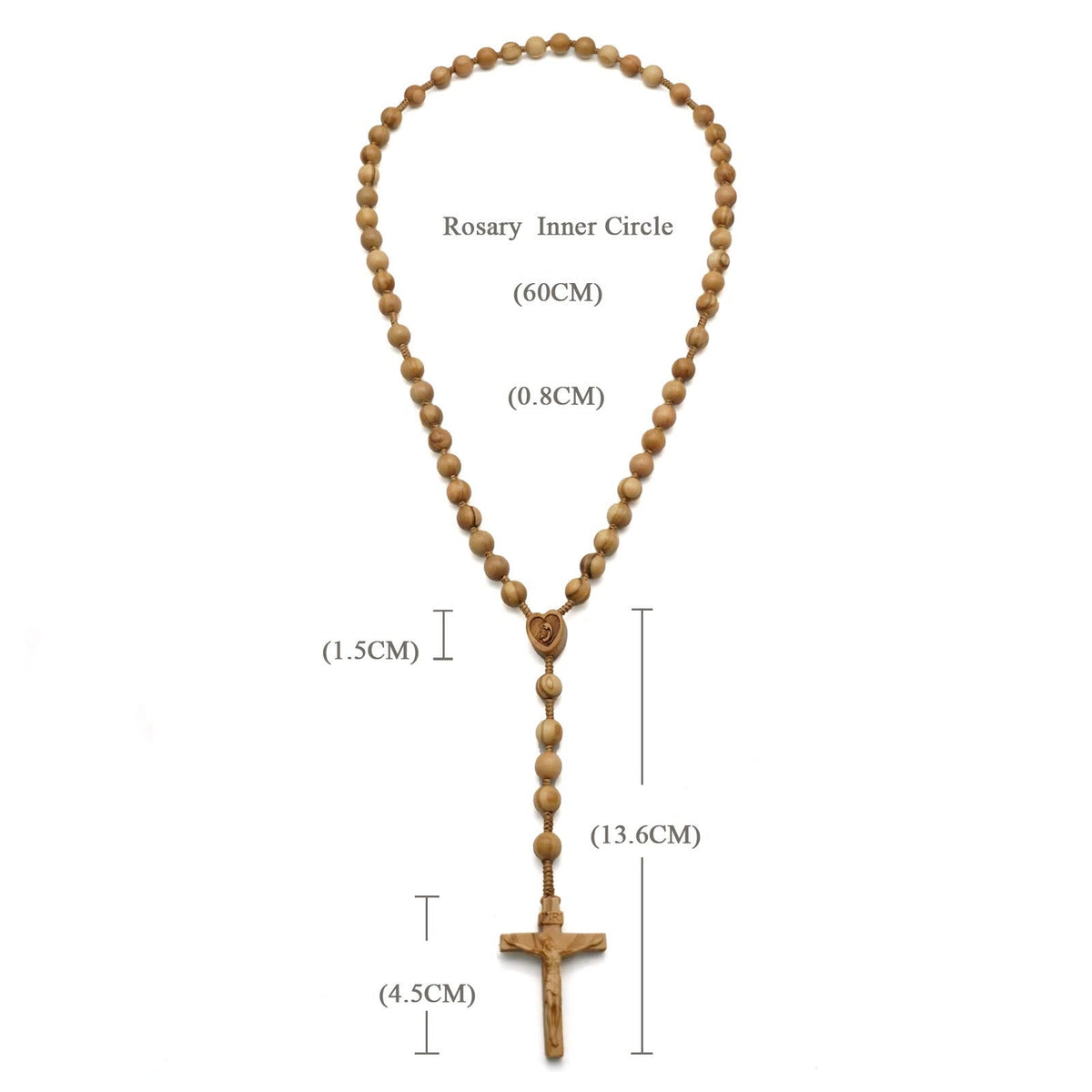 Handmade Olive Wood Quality Praying Rosary