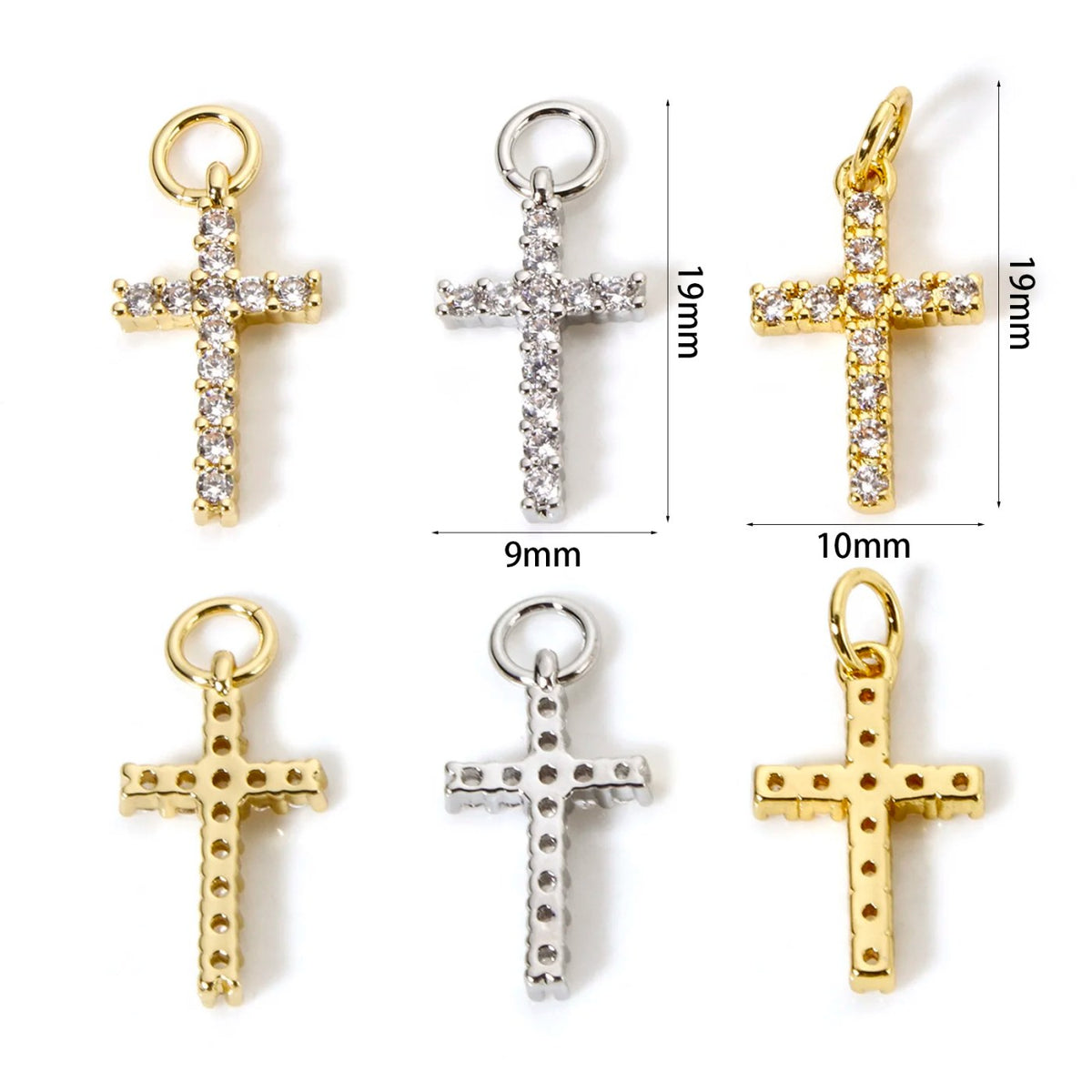 Crystal Gothic Cross Necklace