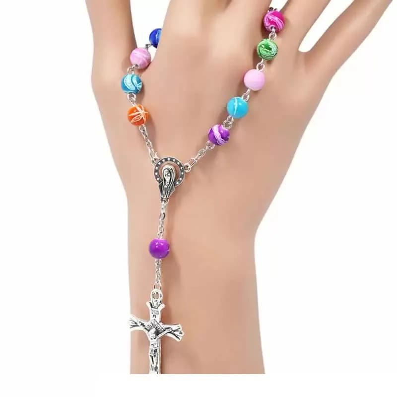 Soft Ceramic Single Decade Rosary Bracelet