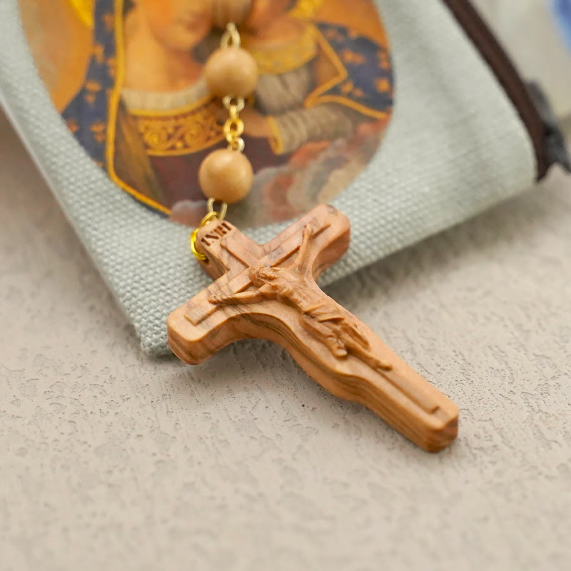Quality Handmade Olive/Rosewood/Ebony Beads Prayer Rosary
