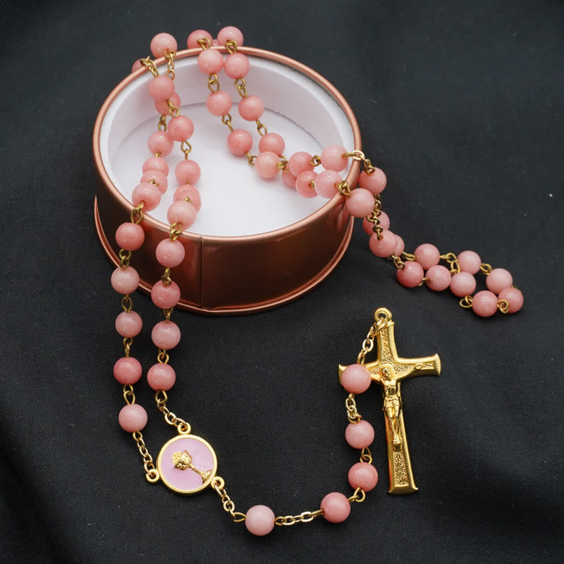 Original Handmade Red Grain Chalcedony Rosary