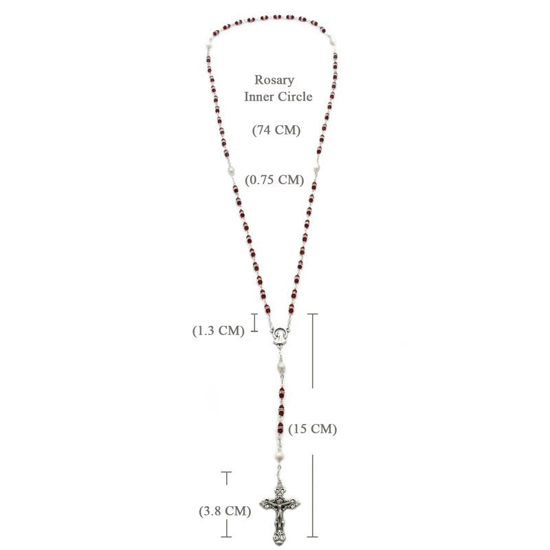 Alloy & Crystal Prayer Single Decade Rosary
