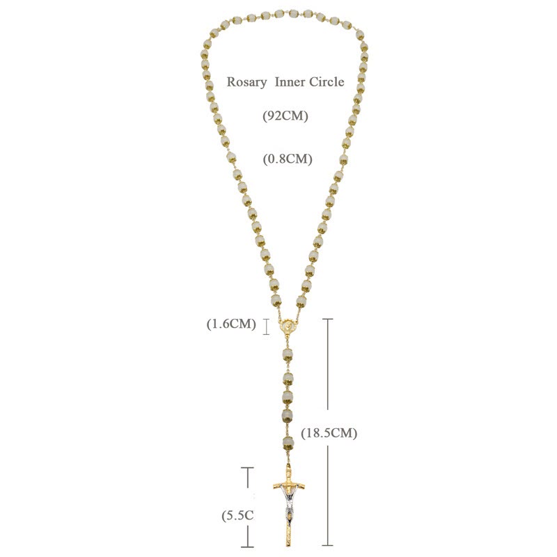 Faith & Charity: Natural White Chalcedony Catholic Rosary