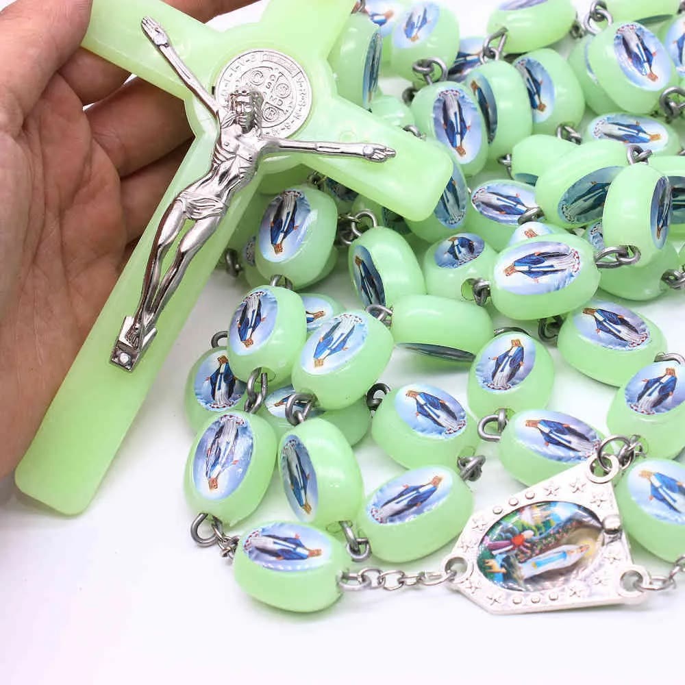 Glow in The Dark Luminous Prayer Beads Rosary