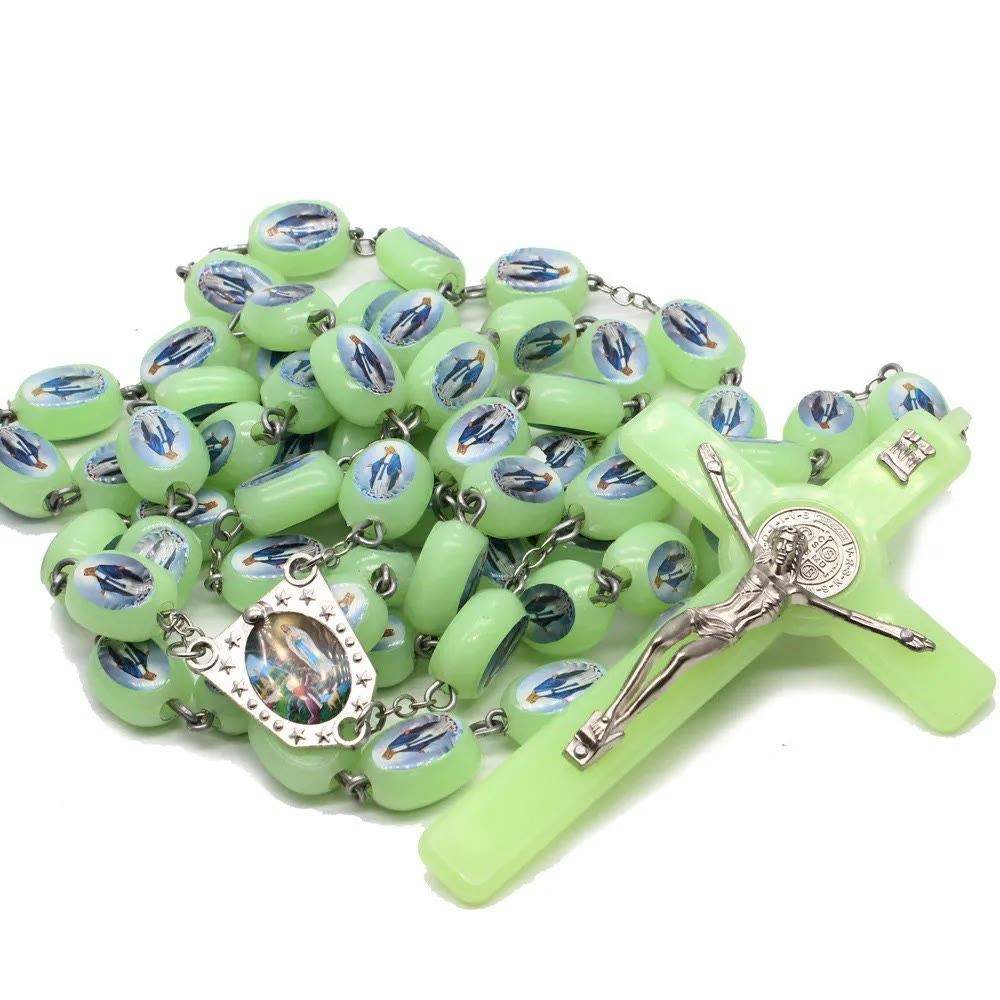 Glow in The Dark Luminous Prayer Beads Rosary