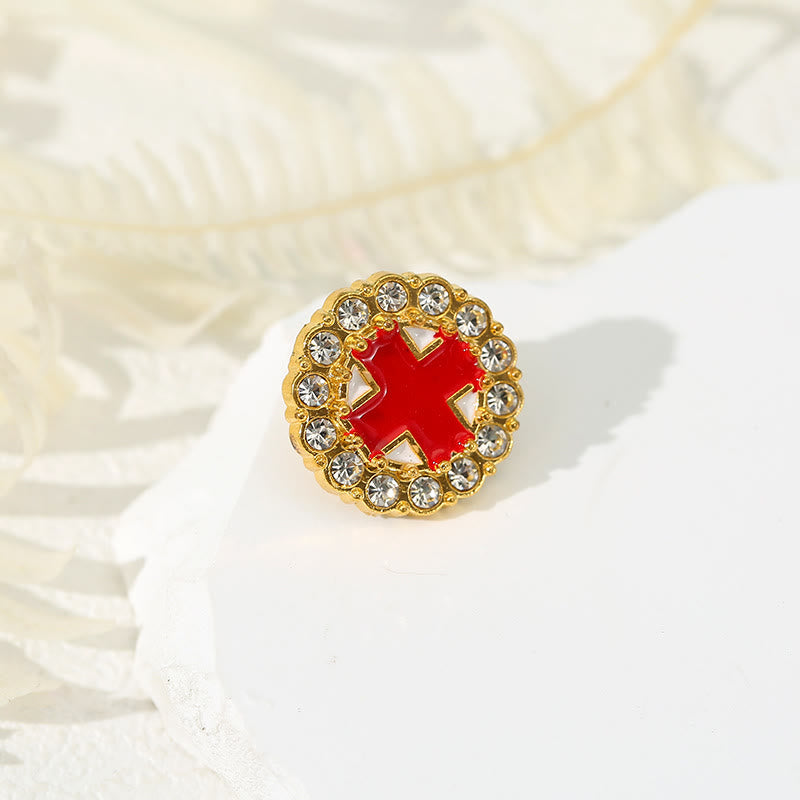 4pcs/set Retro Fresh Style Anti-exposure Pin Fashion Religion Brooch