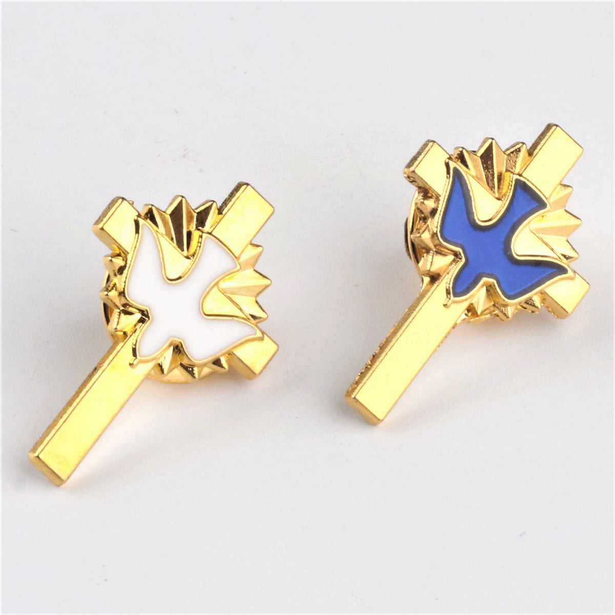 4pcs/set Retro Style Holy Spirit Cross Anti-exposure Pin Fashion Religion Brooch