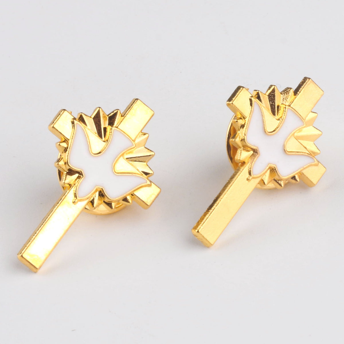 4pcs/set Retro Style Holy Spirit Cross Anti-exposure Pin Fashion Religion Brooch