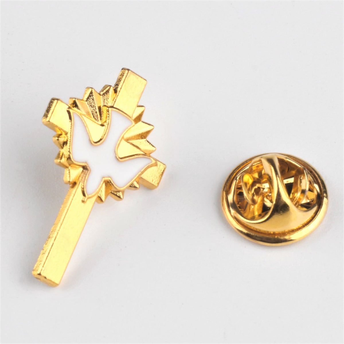 4pcs/set Retro Style Holy Spirit Cross Anti-exposure Pin Fashion Religion Brooch