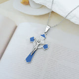 Silver Tone-BLUE