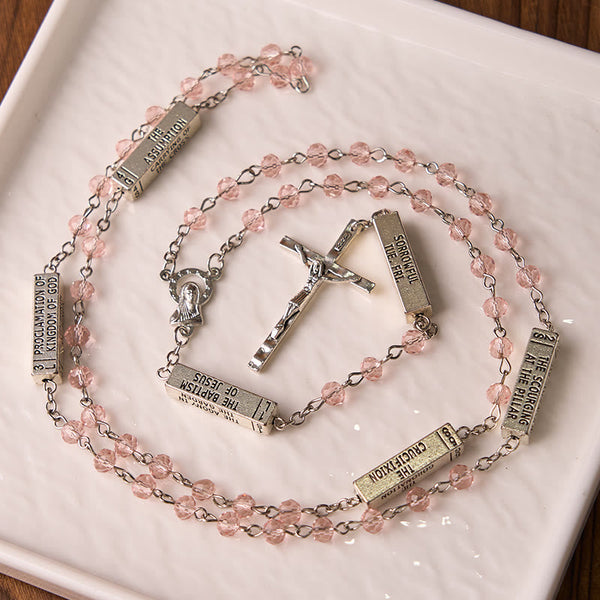 The Mysteries Rosary Engraved Mystery Bar