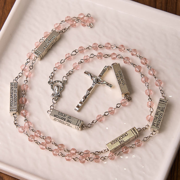 The Mysteries Rosary Engraved Mystery Bar