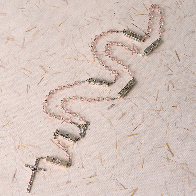 The Mysteries Rosary Engraved Mystery Bar