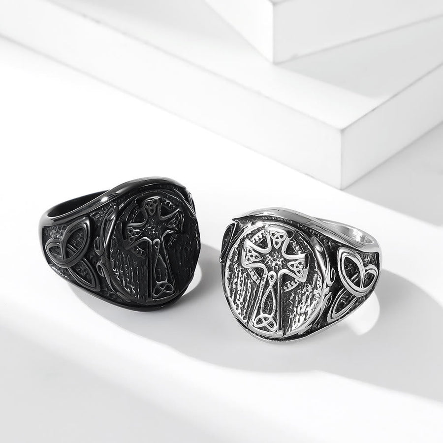 Eternal Faith Celtic Cross Ring - A Symbol of Timeless Devotion