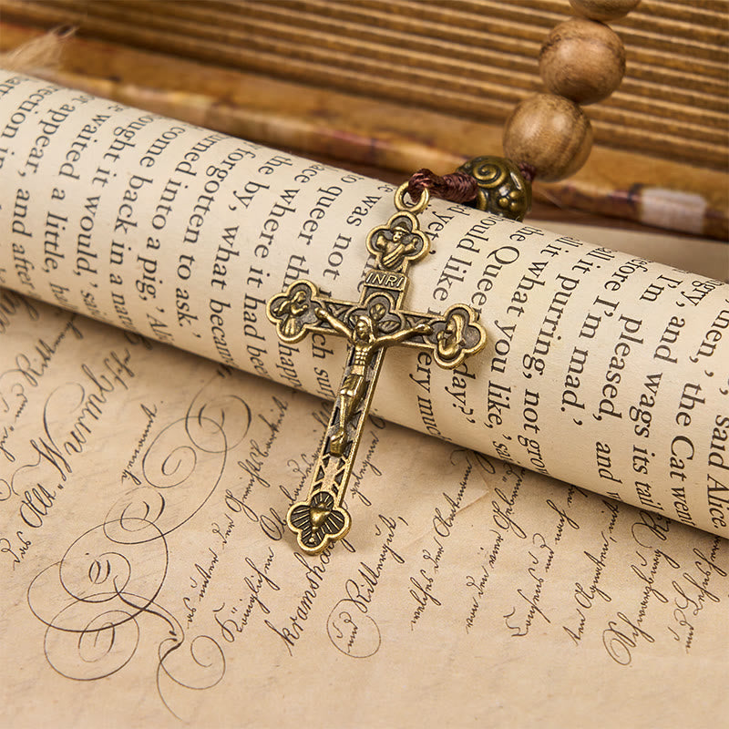 10mm Agarwood & Metal Cloud Bead Handmade Rosary - A Sacred Blend of Tradition and Faith