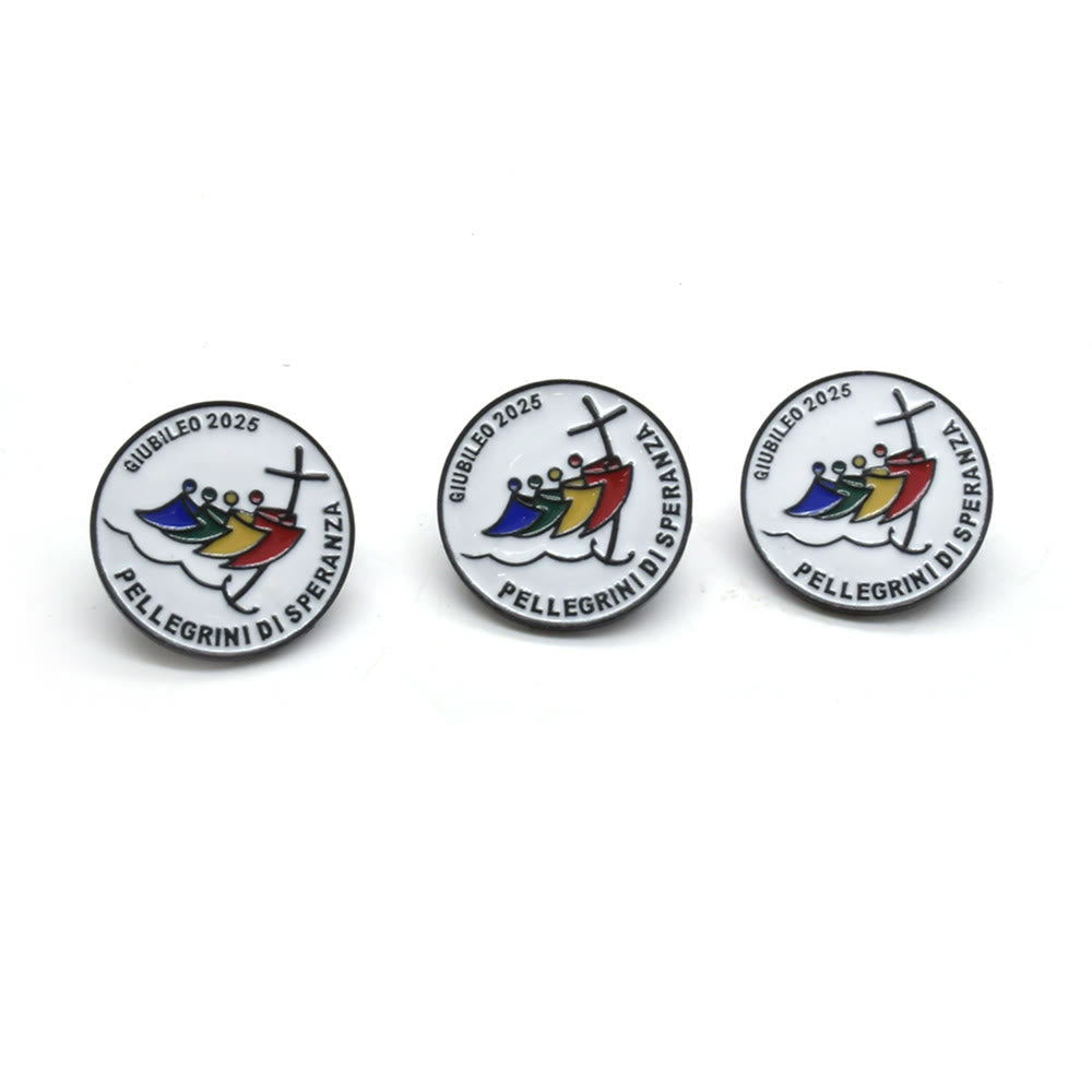 3pcs/set Jubilee Pilgrim Badge Set: Embrace the Spirit of Christian Millennium