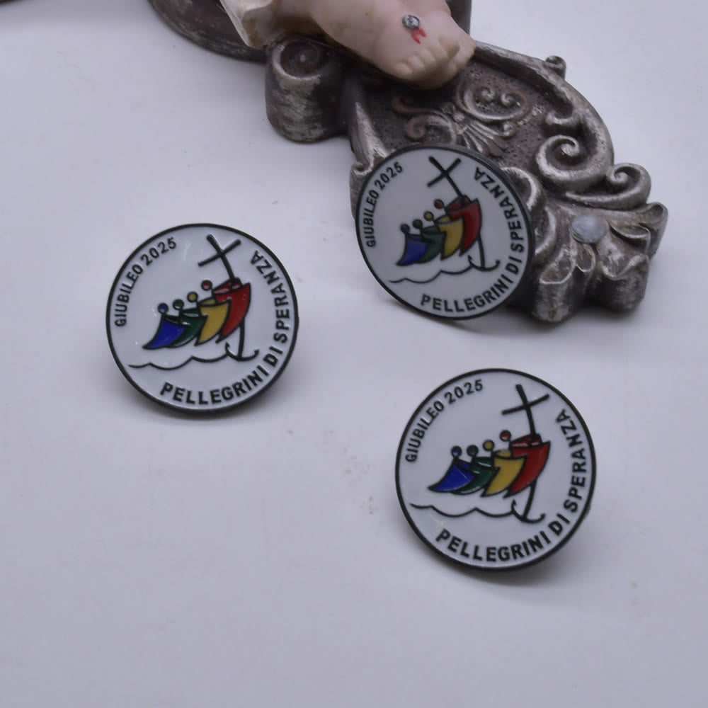 3pcs/set Jubilee Pilgrim Badge Set: Embrace the Spirit of Christian Millennium
