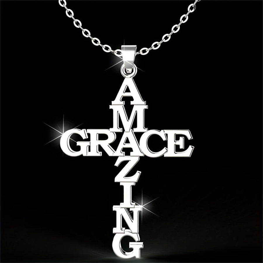 AMAZING GRACE Cross Necklace: A Testament of Divine Love
