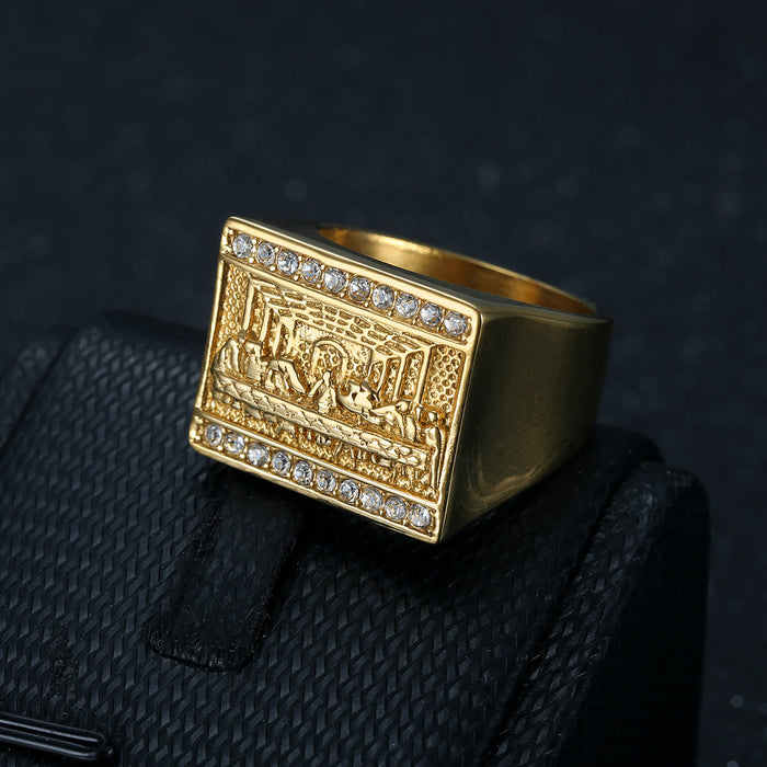 2 Colors Vintage&Classic The Last Supper Ring: A Symbol of Devotion and Heritage
