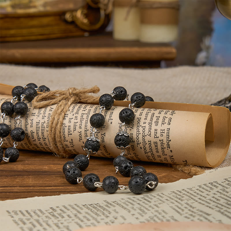 Volcanic Pulse Rosary: A Devotional Thread Woven with Christ's Love