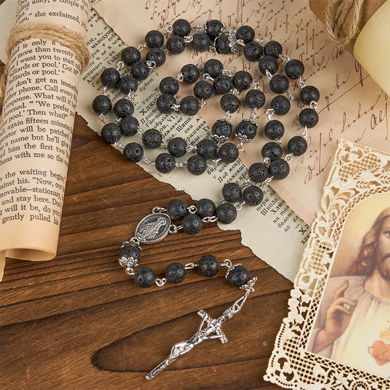 Volcanic Pulse Rosary: A Devotional Thread Woven with Christ's Love