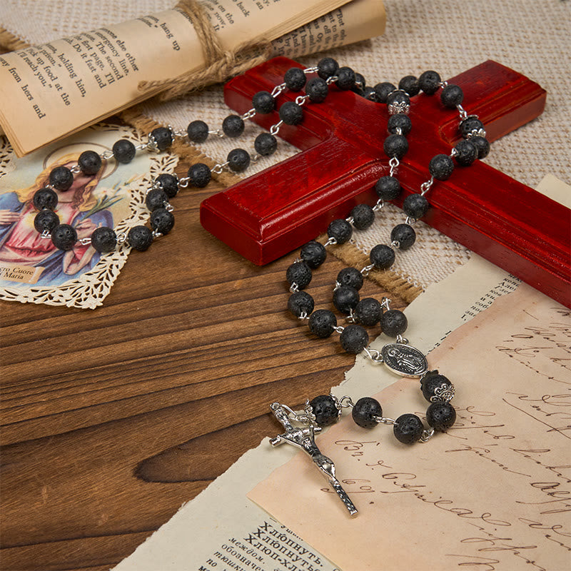 Volcanic Pulse Rosary: A Devotional Thread Woven with Christ's Love