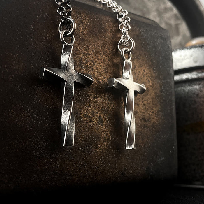 999 Sterling Silver Cross Necklace: A Touch of Elegant Edge