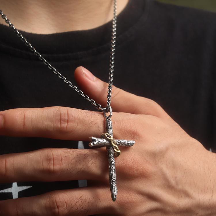 925 Sterling Silver Cross of Thorns Necklace: A Symbol of Faith