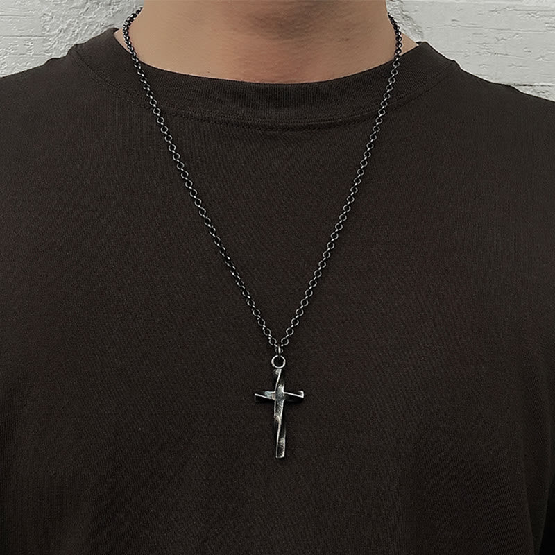999 Sterling Silver Cross Necklace: A Touch of Elegant Edge