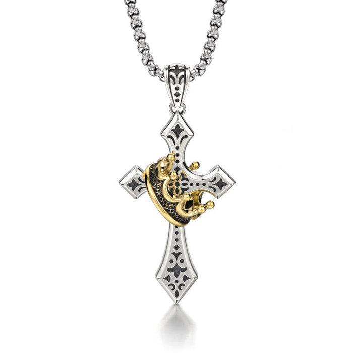 925 Sterling Silver Vintage & Classic Cross Necklace: A Luxurious Emblem of Faith