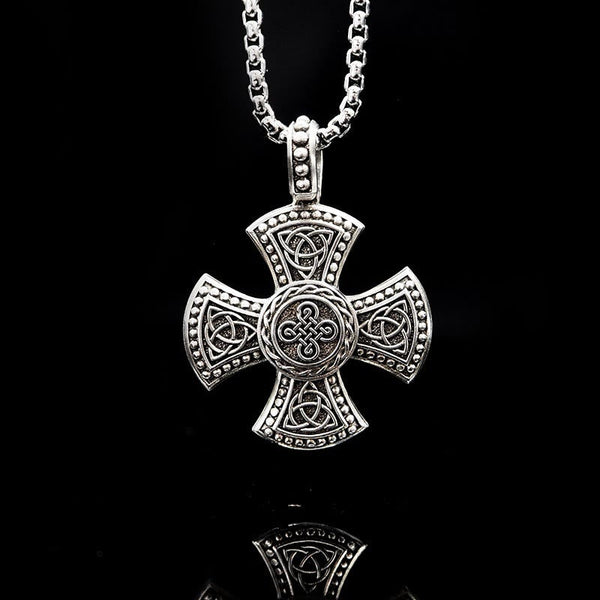 925 Sterling Silver Vintage & Classic Cross Necklace: Ancient Elegance Meets Spiritual Symbolism