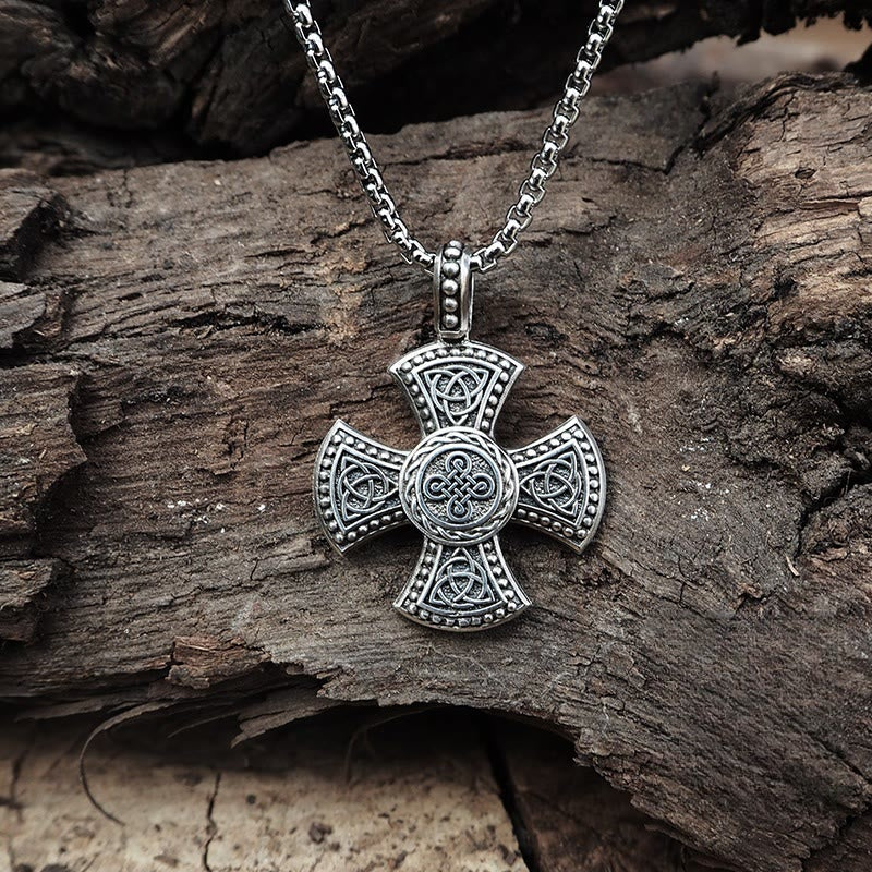 925 Sterling Silver Vintage & Classic Cross Necklace: Ancient Elegance Meets Spiritual Symbolism
