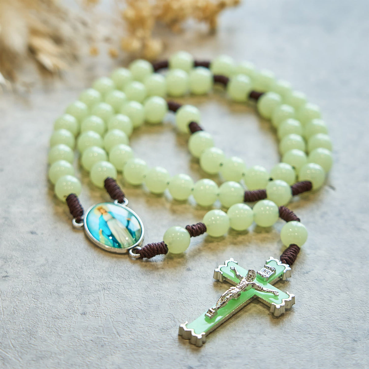 Glow in Dark Luminous Beads Prayer Rosary: Light Your Faith Way