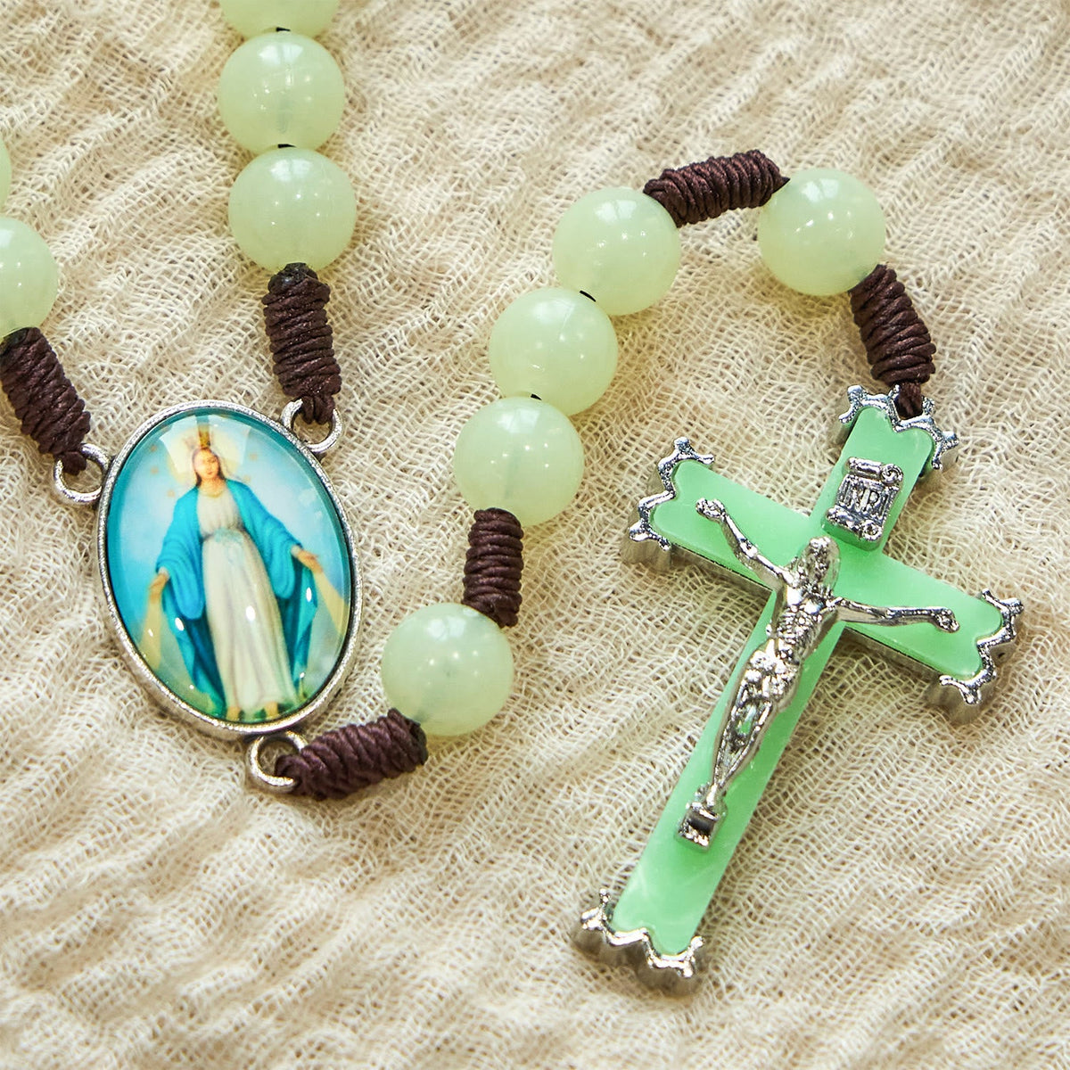 Glow in Dark Luminous Beads Prayer Rosary: Light Your Faith Way