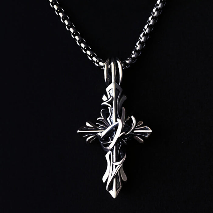 925 Sterling Silver Vintage & Minimalist Cross Necklace: A Timeless Symbol of Spiritual Devotion