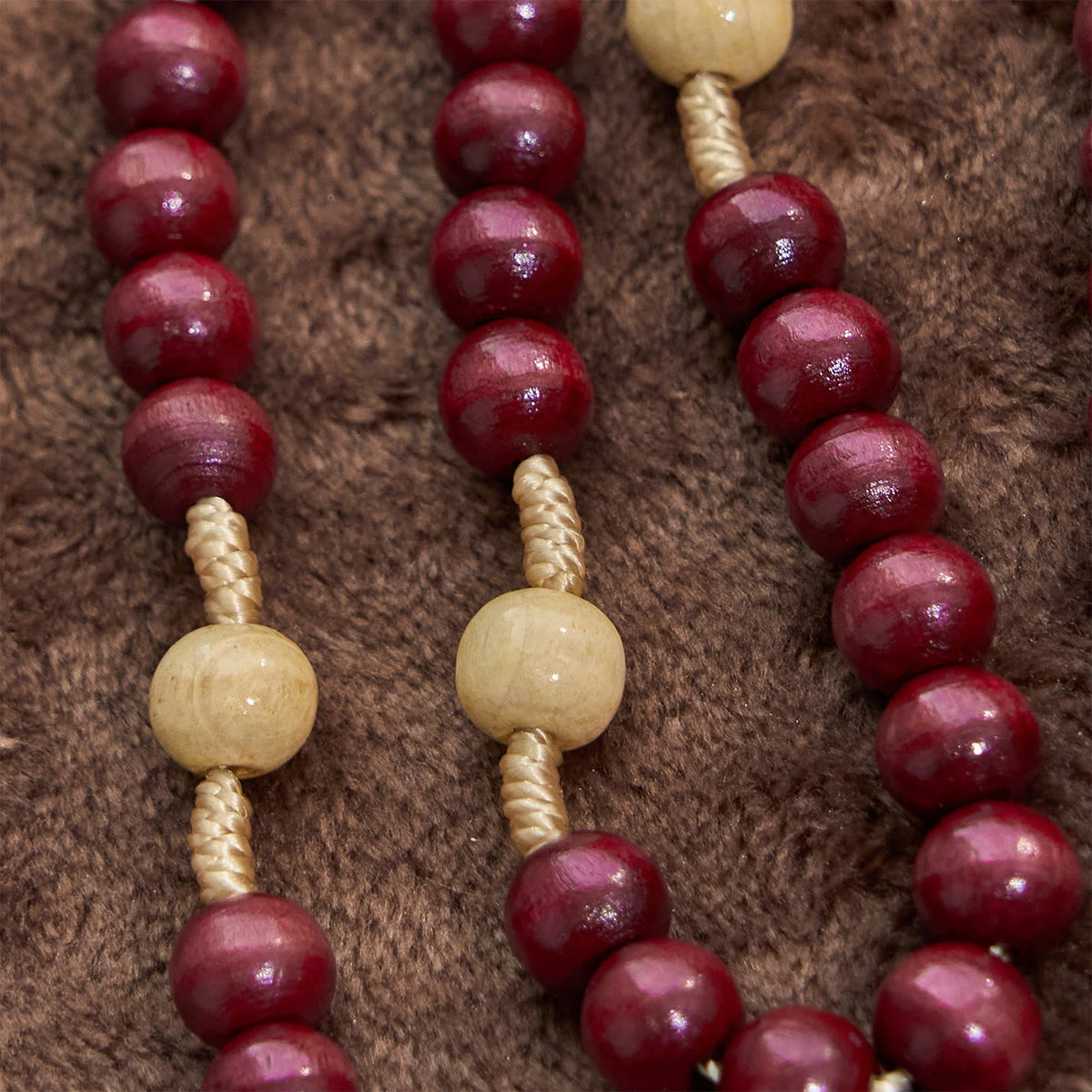 10mm Wine Wooden Beads Traditional Rosary: A Timeless Spiritual Companion