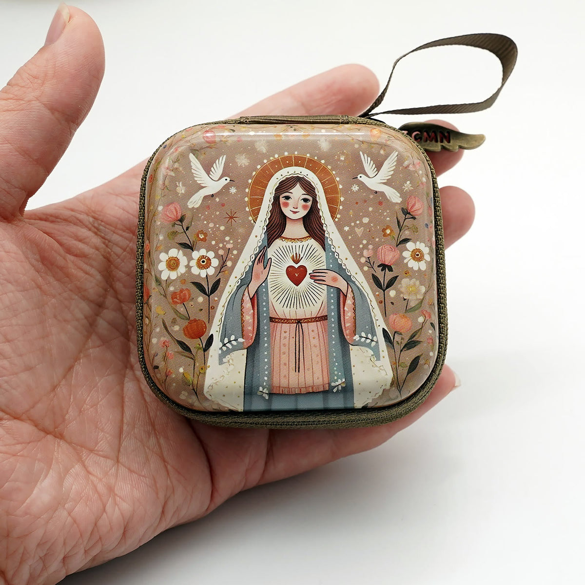 9 Patterns Cartoon Style Square Rosary Cases: A Beautiful Blend of Faith and Function