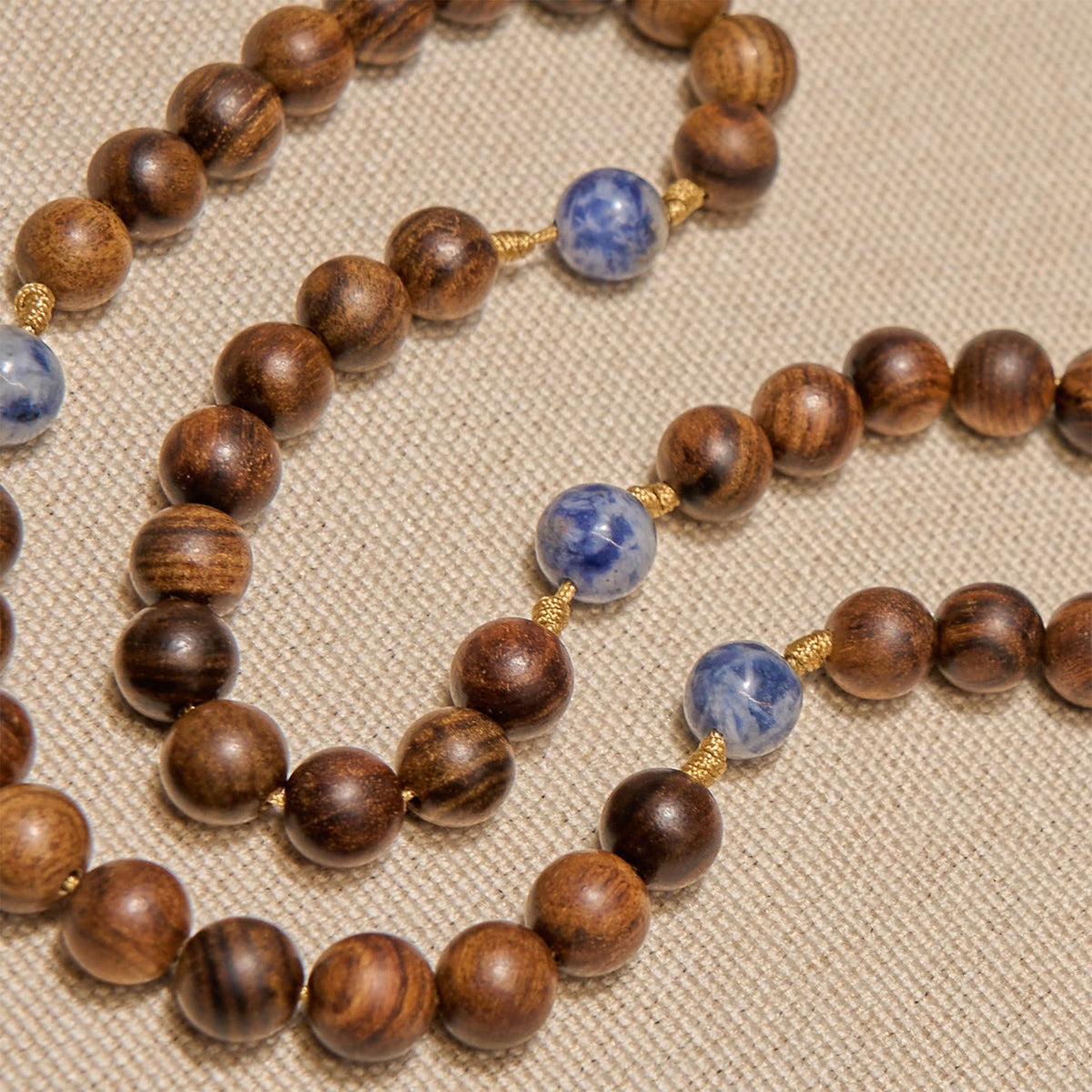 PRAYERFUL FAITH: Wooden and Ceramics Beads Blessed Devotion Rosary with Gift Card