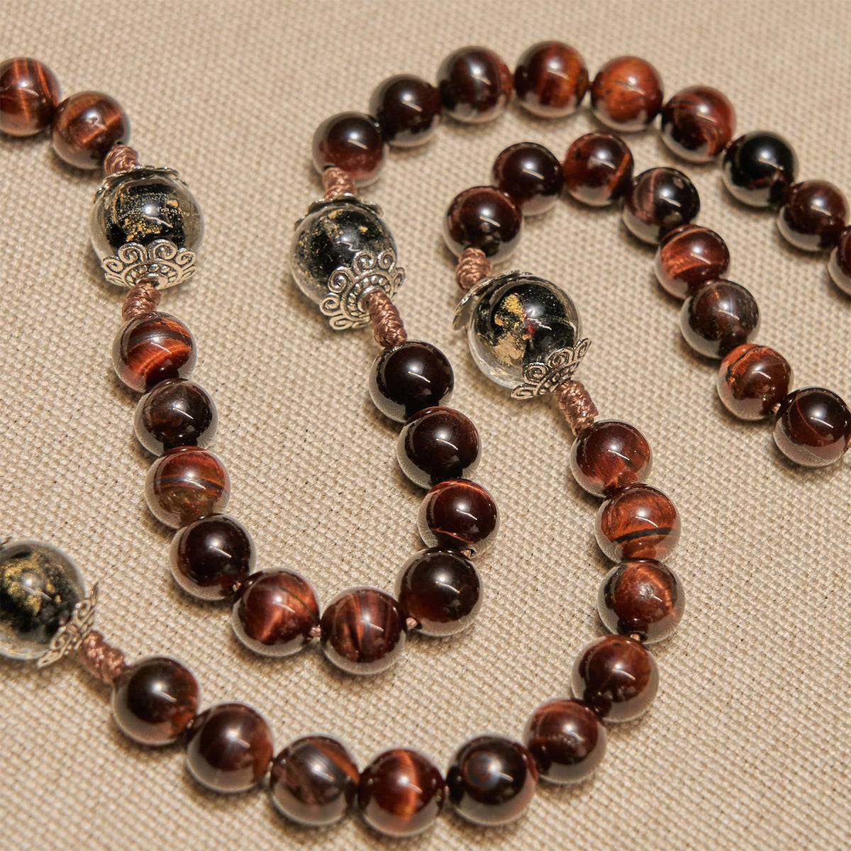 PRAYERFUL FAITH: Handmade Wooden Beads Rosary & Necklace 2-in-1 with Gift Card