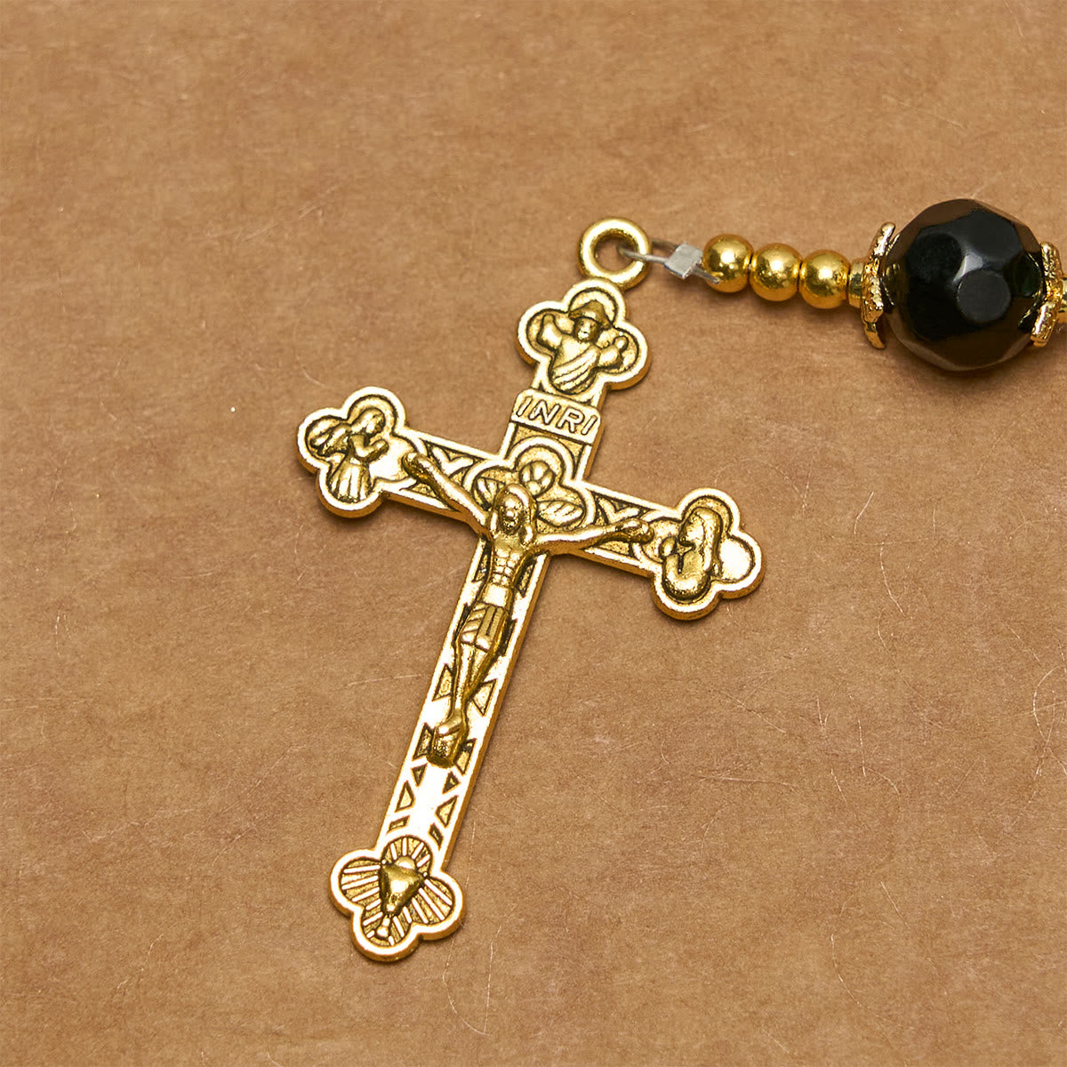 Jesus Is The Gift: Malachite Green Rosary with Miraculous Medal