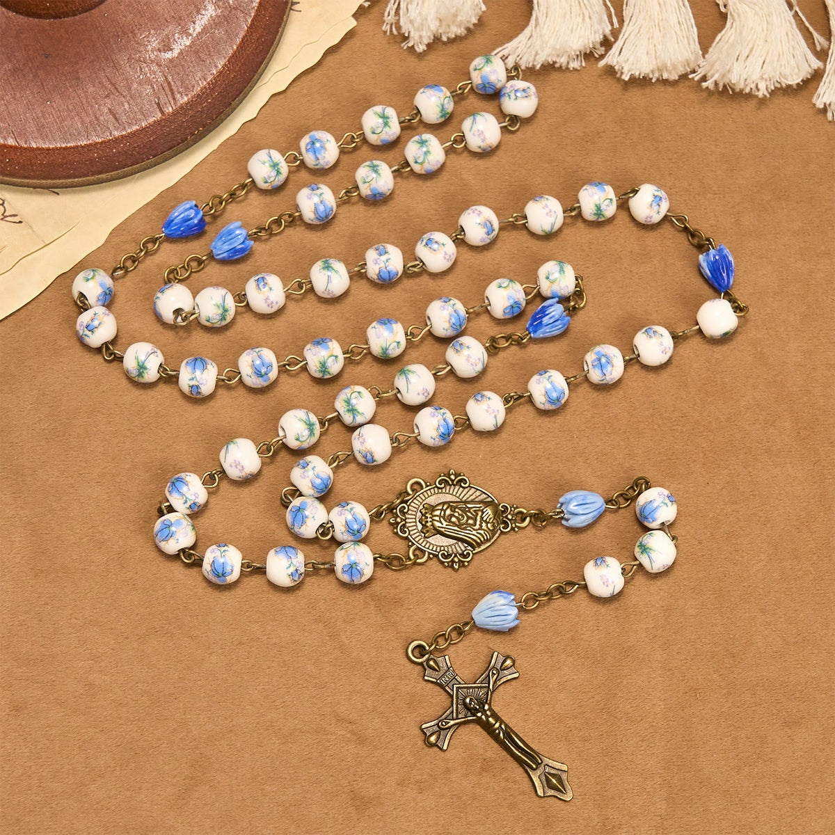 Thanksgiving Gift: Immaculate Heart of Mary Rosary + Thanksgiving Card | Expressing Gratitude Through Faith