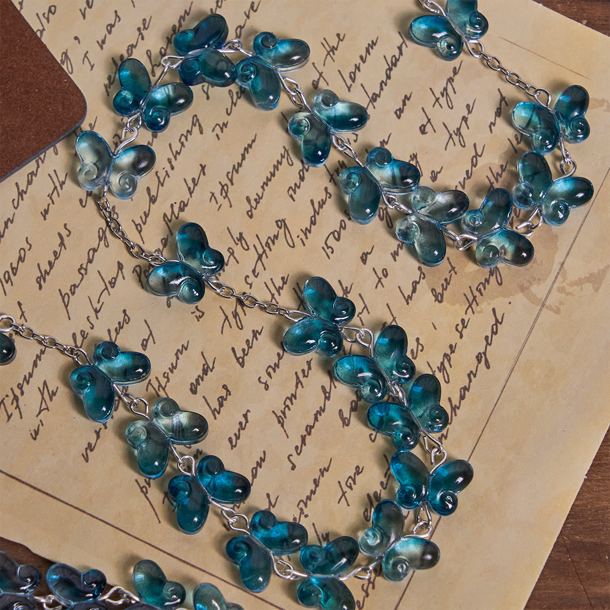 Faith is th Hope: Wings of Devotion Shimmering Blue Butterfly Prayer Bracelet, Animal Rosary