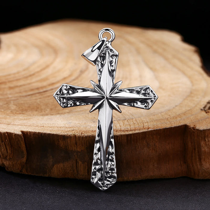 Classic Polished Sterling Silver Cross Necklace: A Subtle yet Sacred Emblem of Devotion