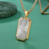 Silver Pendant & Golden Chain