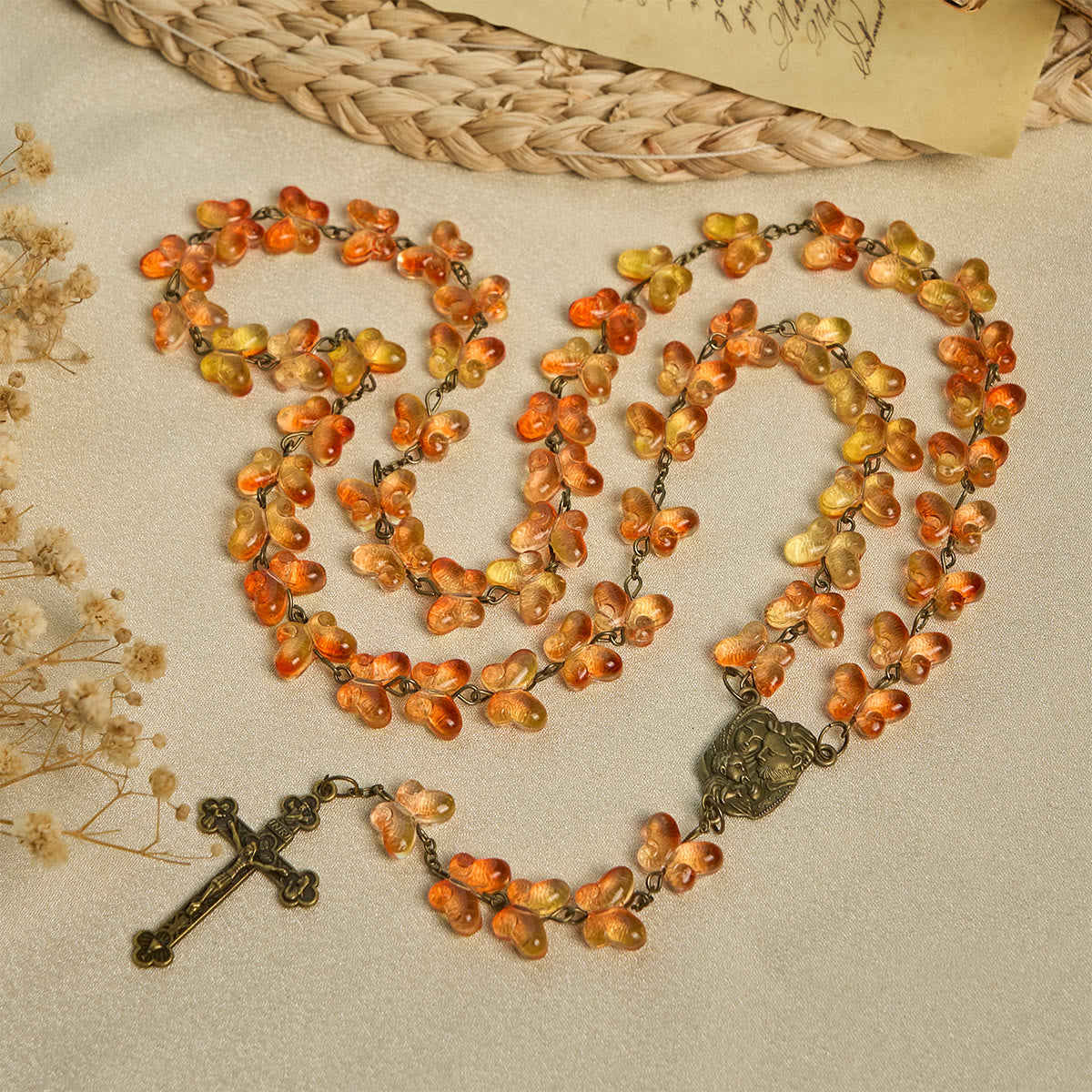 Thanksgiving Nature Ritual: Butterfly Rosary | Honoring God's Grace with the Beauty of Autumn