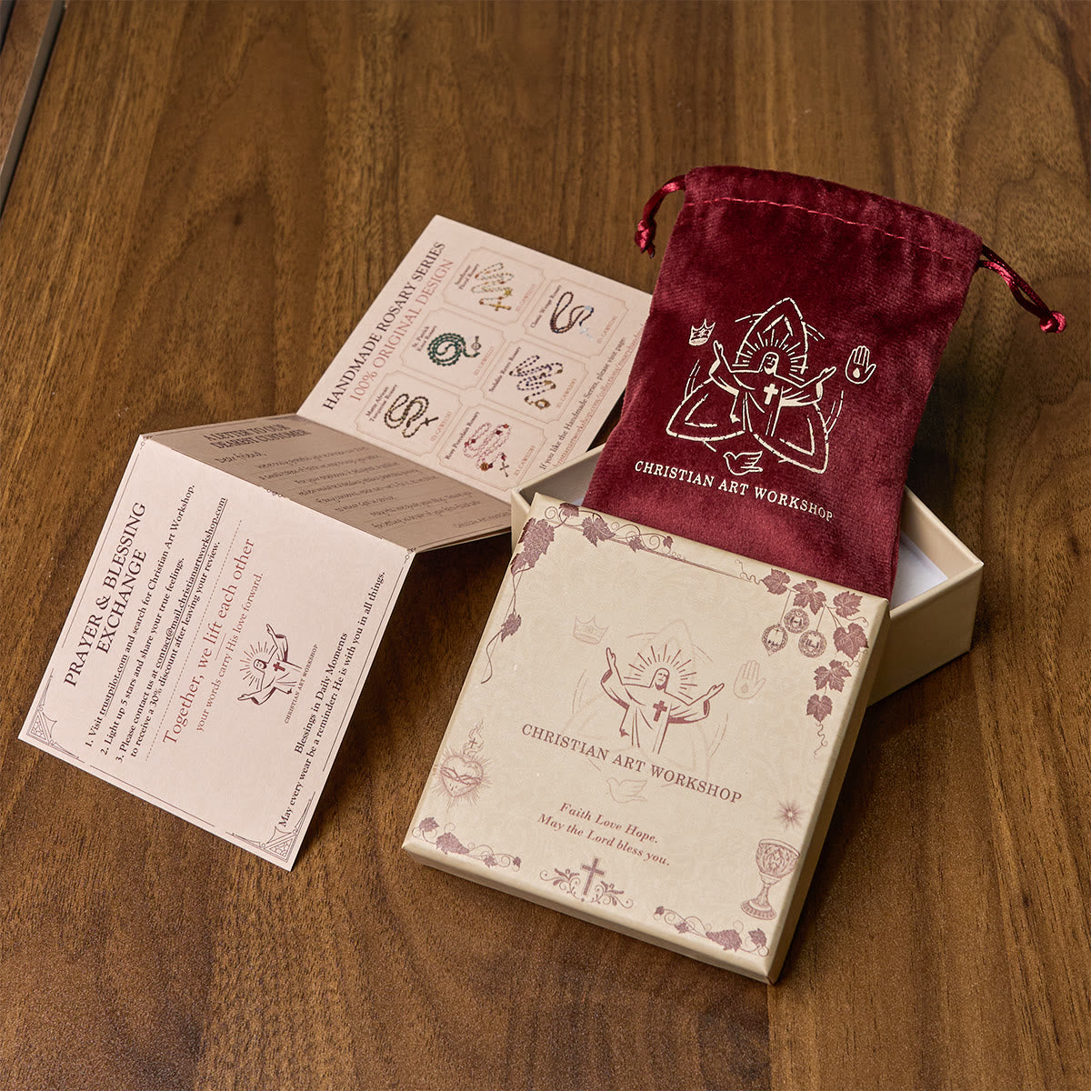 Soft Aqua Shoushan Stone Rosary: Our Lady Marian Devotion