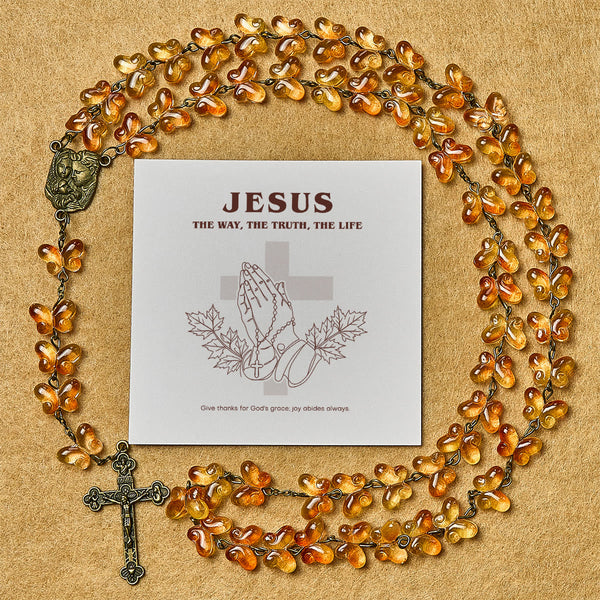 Thanksgiving Nature Ritual: Butterfly Rosary | Honoring God's Grace with the Beauty of Autumn