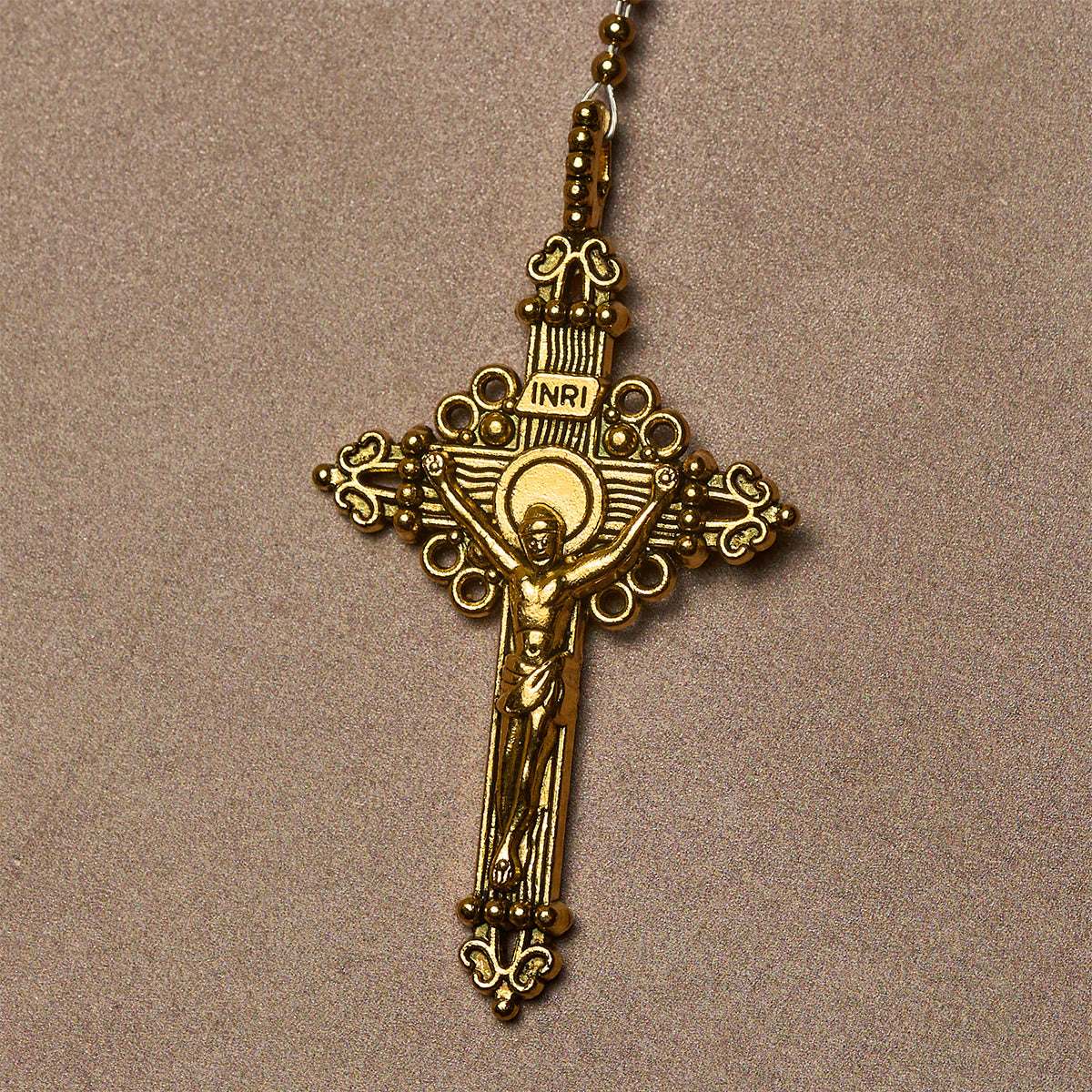 Elegant Pink Beads Faithful Rosary with Divine Mercy for Spiritual Comfort