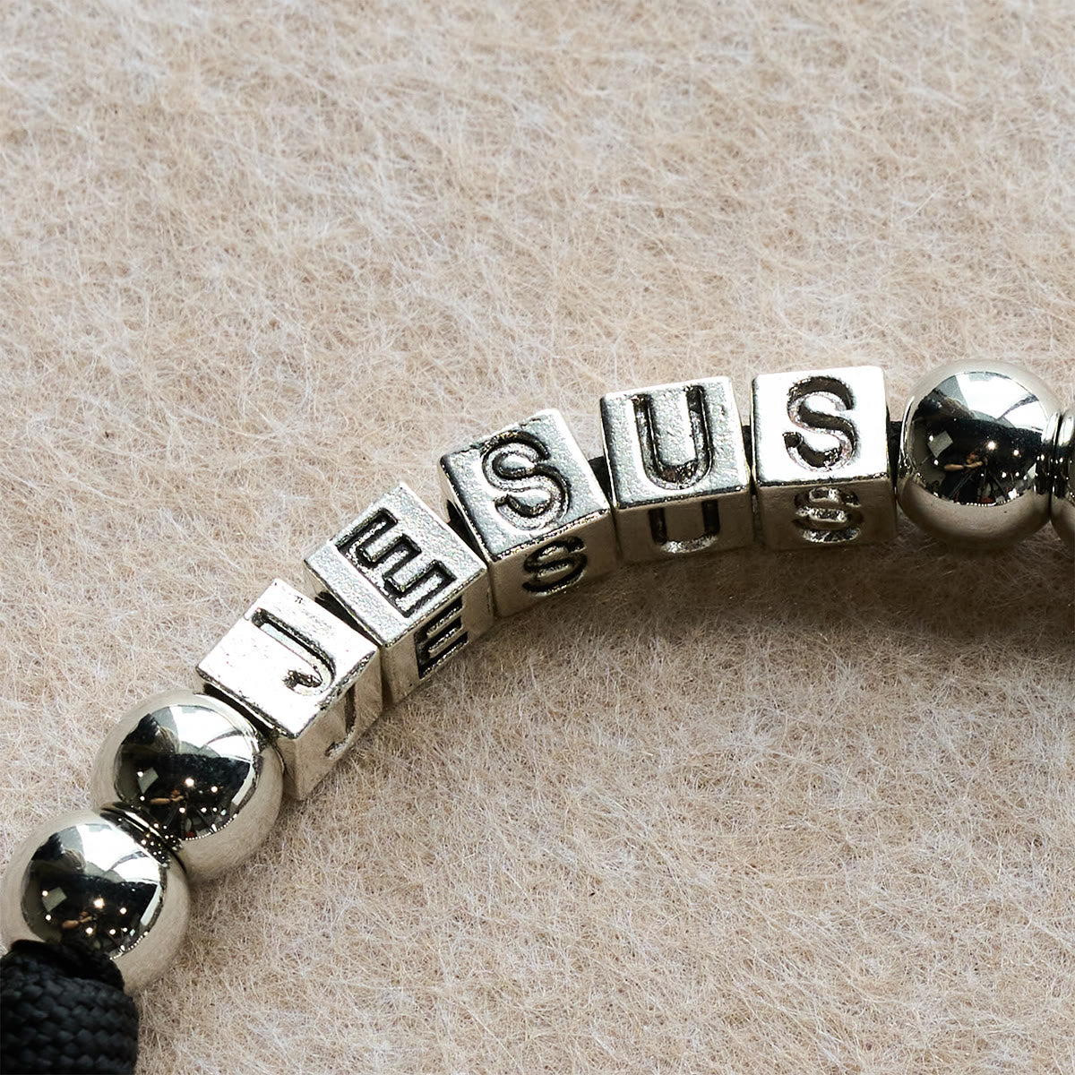 Battle Prayer Custom Rosary in Silver-Toned Beads & Personalized JESUS Letter